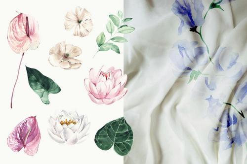 Bloom Watercolor Elements