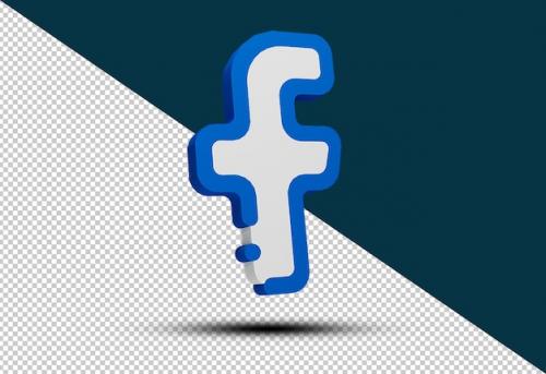 Facebook Icon 3d