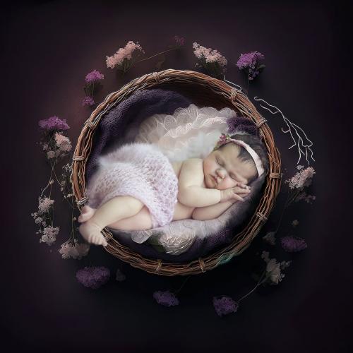 25 Newborn Digital Backdrops - Backgrounds