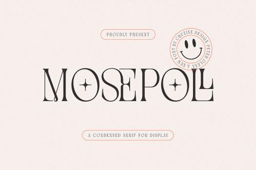 Deeezy - Moseypoll Modern Deco Serif