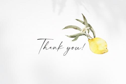 Watercolor Lemons and Eucalyptus clipart