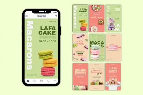 Bakery Store Social Media Story Templates