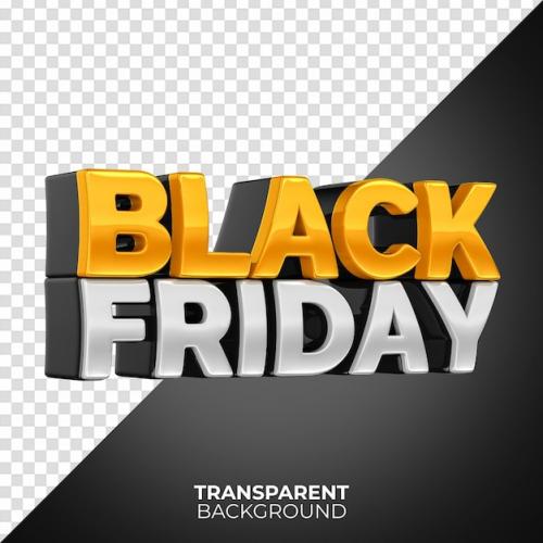 Black Friday Text For Composition 3d