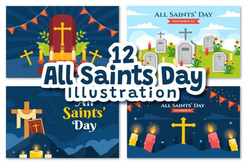 Deeezy - 12 All Saints Day Vector Illustration