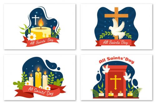 Deeezy - 12 All Saints Day Vector Illustration