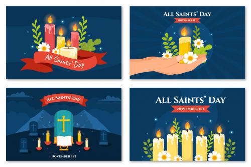 Deeezy - 12 All Saints Day Vector Illustration