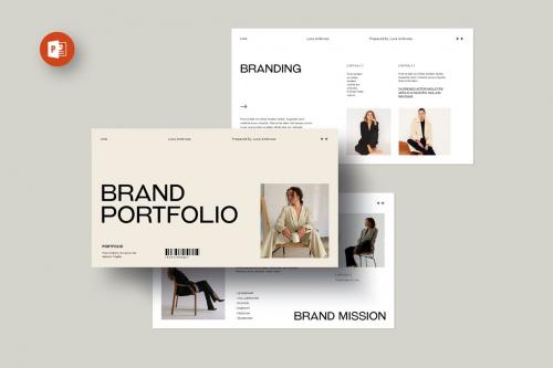 Luna Brand Portfolio PowerPoint Template