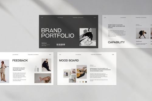 Luna Brand Portfolio PowerPoint Template