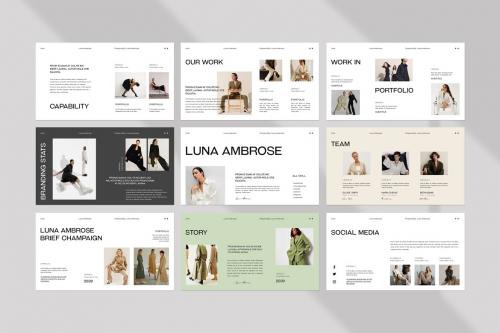 Luna Brand Portfolio PowerPoint Template