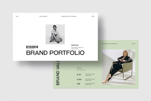 Luna Brand Portfolio PowerPoint Template