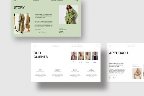 Luna Brand Portfolio PowerPoint Template