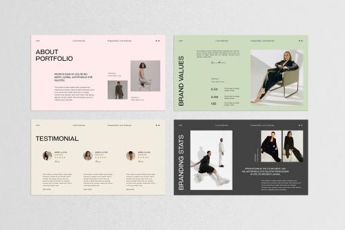 Luna Brand Portfolio PowerPoint Template