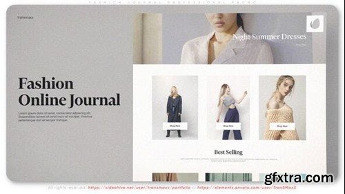 Videohive Fashion Journal Professional Promo 49955783