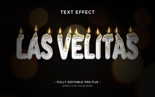 Las Velitas Text Effect