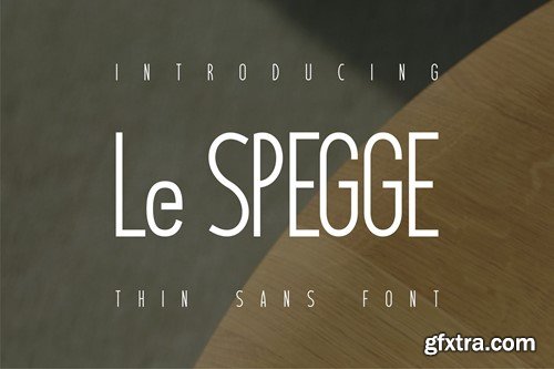 Le Spegge Font HGDREP8