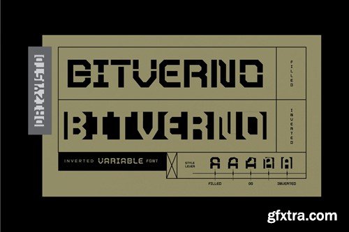 Bitverno - Experimental Sci-fi Font MQ8NAUY