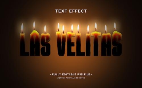 Las Velitas Text Effect