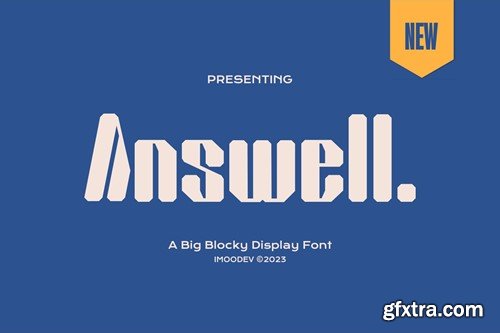 Answell - A Big Blocky Display Font GHRAA8U