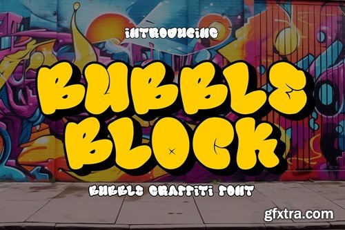 Bubble Block - Layered Graffiti Font XLA4YLC