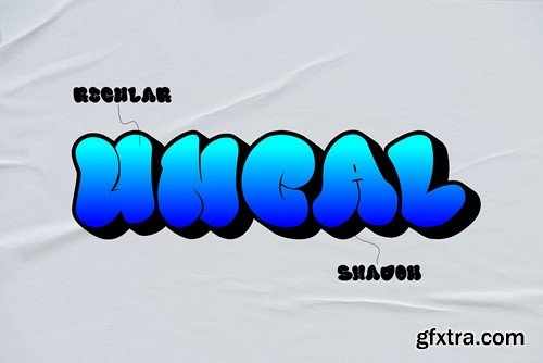 Bubble Block - Layered Graffiti Font XLA4YLC