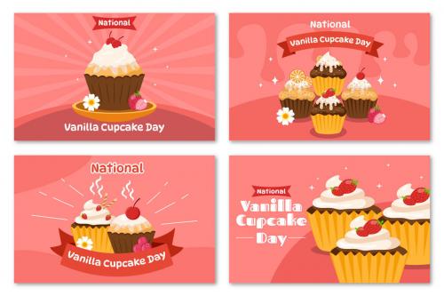 Deeezy - 10 National Vanilla Cupcake Day Illustration