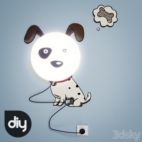 DIY Cartoon 3D Spotted Dog