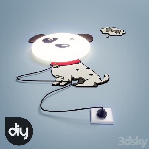 DIY Cartoon 3D Spotted Dog