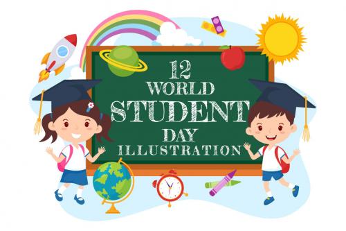 Deeezy - 12 World Students Day Illustration