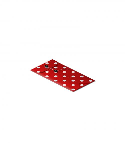 Creatoom -  Red Closed Envelope Mockup V1 Isometric
