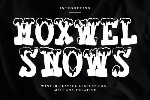 Deeezy - Moxwel Snows Winter Playful Display Font