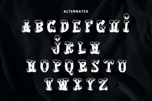 Deeezy - Moxwel Snows Winter Playful Display Font