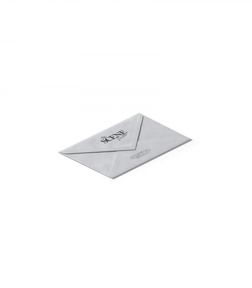 Creatoom -  Grey Closed Envelope Mockup V6 Isometric