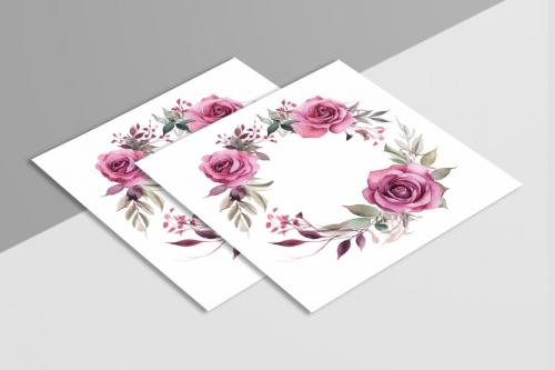 Deeezy - Watercolor Floral Flower Design