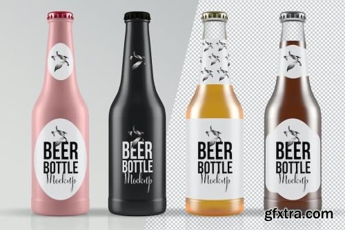 Beer Bottle Mockup Pack 14xPSD