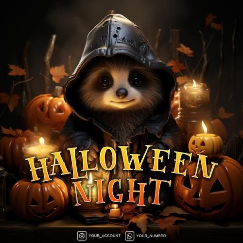 Happy Halloween Night For Social Media Instagram Post