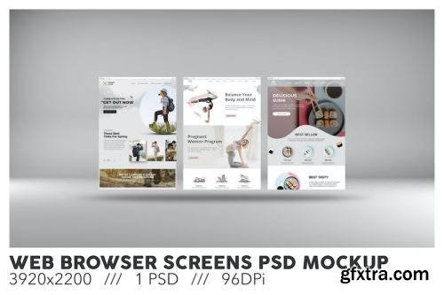 Website Browser Mockup Pack 14xPSD