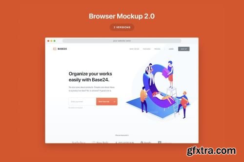 Website Browser Mockup Pack 14xPSD