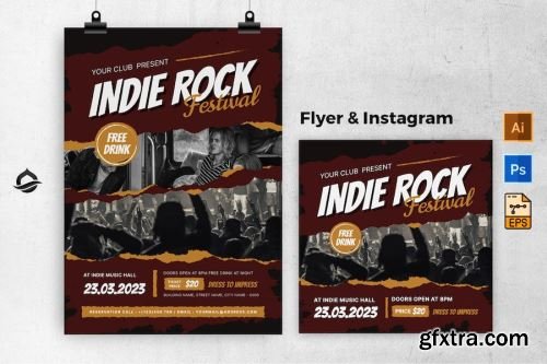 Rock Music Flyer Pack 14xPSD