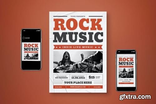 Rock Music Flyer Pack 14xPSD