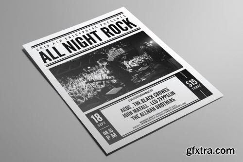 Rock Music Flyer Pack 14xPSD