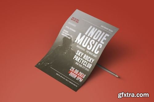 Rock Music Flyer Pack 14xPSD