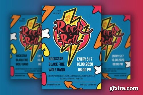 Rock Music Flyer Pack 14xPSD