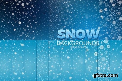 100 Snow Backgrounds 11xJPG