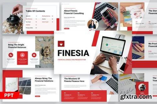 Financial PowerPoint Template Pack 14xPPTX