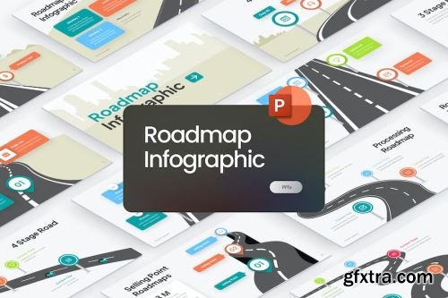 Roadmap PowerPoint Template Pack 15xPPTX