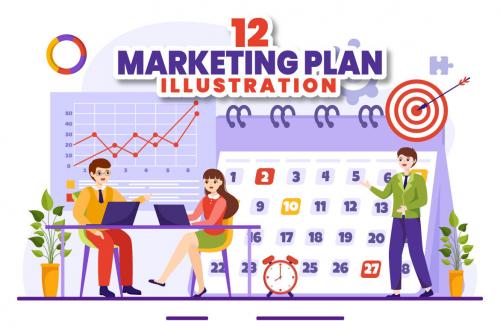 Deeezy - 12 Marketing Plan Illustration