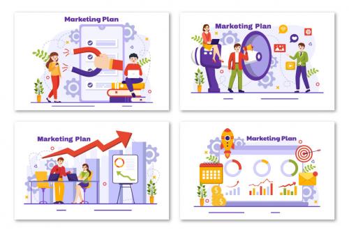 Deeezy - 12 Marketing Plan Illustration