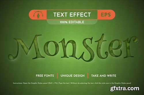 Zombie Embossed - Editable Text Effect, Font Style 2M5X2Y7