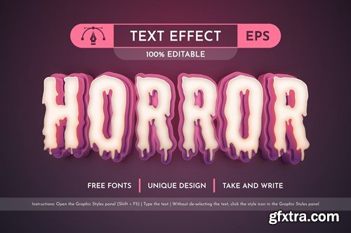 Rotting Horror - Editable Text Effect, Font Style 9AB7755