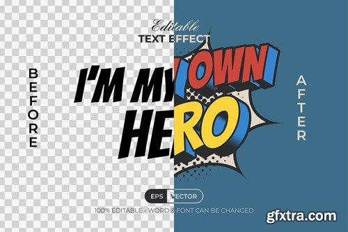 Comic Text Effect Style FJ48LFU